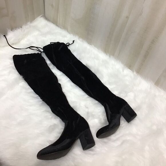Charles By Charles David Velour Over The Knee Boot - Picture 3 of 8